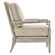 Fabric upholstery armchair in natual/ beige by Modway additional picture 6