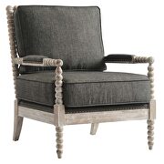 Fabric upholstery armchair in natual/ gray by Modway additional picture 8