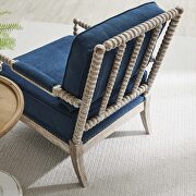 Fabric upholstery armchair in natual/ navy by Modway additional picture 2