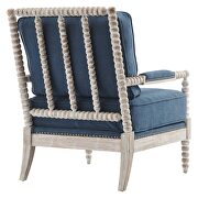 Fabric upholstery armchair in natual/ navy by Modway additional picture 5