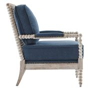 Fabric upholstery armchair in natual/ navy by Modway additional picture 6
