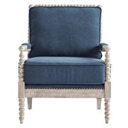 Fabric upholstery armchair in natual/ navy by Modway additional picture 7