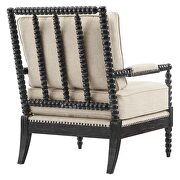 Fabric upholstery armchair in black/ beige by Modway additional picture 5