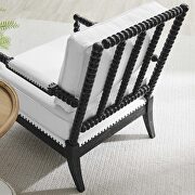 Fabric upholstery armchair in black/ white by Modway additional picture 2