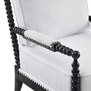Fabric upholstery armchair in black/ white by Modway additional picture 3