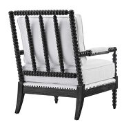 Fabric upholstery armchair in black/ white by Modway additional picture 5