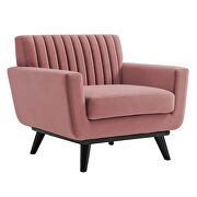 Channel tufted performance velvet armchair in dusty rose by Modway additional picture 7