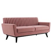 Channel tufted performance velvet loveseat in dusty rose by Modway additional picture 7