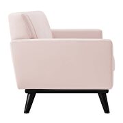 Channel tufted performance velvet loveseat in pink by Modway additional picture 4