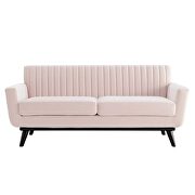 Channel tufted performance velvet loveseat in pink by Modway additional picture 6
