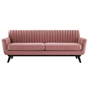 Channel tufted performance velvet sofa in dusty rose by Modway additional picture 6