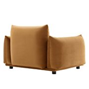 Performance velvet armchair in cognac by Modway additional picture 5
