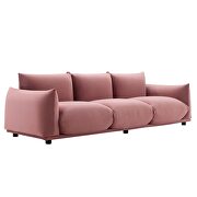 Performance velvet sofa in dusty rose by Modway additional picture 7