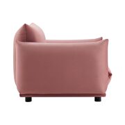 Performance velvet armchair in dusty rose by Modway additional picture 6