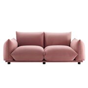 Performance velvet loveseat in dusty rose by Modway additional picture 4