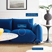 Performance velvet sofa in navy by Modway additional picture 3