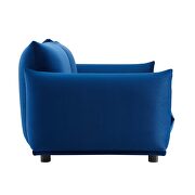 Performance velvet loveseat in navy by Modway additional picture 6