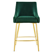 Green finish performance velvet upholstery counter stool by Modway additional picture 3