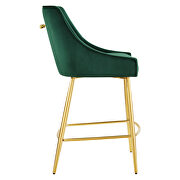 Green finish performance velvet upholstery counter stool by Modway additional picture 4