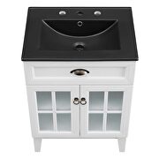 Bathroom vanity cabinet in white black by Modway additional picture 5