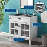 Bathroom vanity cabinet in white black by Modway additional picture 2