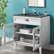 Bathroom vanity cabinet in white black additional photo 3 of 9