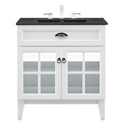 Bathroom vanity cabinet in white black by Modway additional picture 7