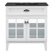 Bathroom vanity cabinet in white black by Modway additional picture 9