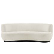 Ivory finish upholstered fabric sofa by Modway additional picture 4