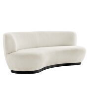 Ivory finish upholstered fabric sofa by Modway additional picture 6