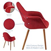 Dining armchair in red by Modway additional picture 3
