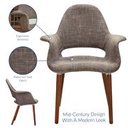 Dining armchair in taupe by Modway additional picture 2