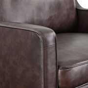 Brown finish genuine leather upholstery sofa by Modway additional picture 13