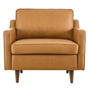 Tan finish genuine leather upholstery sofa by Modway additional picture 14