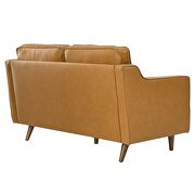 Tan finish genuine leather upholstery loveseat by Modway additional picture 6