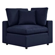 Navy finish overstuffed outdoor patio loveseat by Modway additional picture 5
