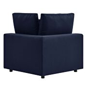 Navy finish overstuffed outdoor patio loveseat by Modway additional picture 7