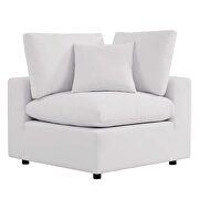 White finish overstuffed outdoor patio loveseat by Modway additional picture 4