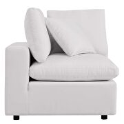 White finish overstuffed outdoor patio loveseat by Modway additional picture 5