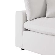 White finish overstuffed outdoor patio loveseat by Modway additional picture 6