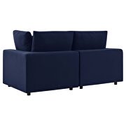 Navy finish sunbrella® outdoor patio loveseat by Modway additional picture 4