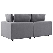 Gray finish sunbrella® outdoor patio loveseat by Modway additional picture 4