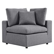 Gray finish sunbrella® outdoor patio loveseat additional photo 5 of 8