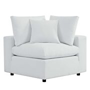 White finish sunbrella® outdoor patio loveseat by Modway additional picture 5