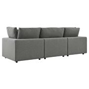 Charcoal finish overstuffed outdoor patio sofa by Modway additional picture 4