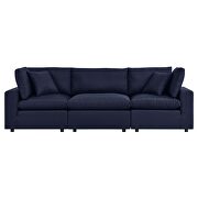 Navy finish overstuffed outdoor patio sofa by Modway additional picture 2