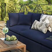 Navy finish overstuffed outdoor patio sofa by Modway additional picture 12