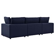 Navy finish overstuffed outdoor patio sofa by Modway additional picture 4