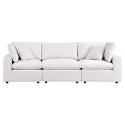 White finish overstuffed outdoor patio sofa by Modway additional picture 2