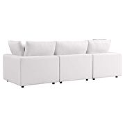 White finish overstuffed outdoor patio sofa by Modway additional picture 4
